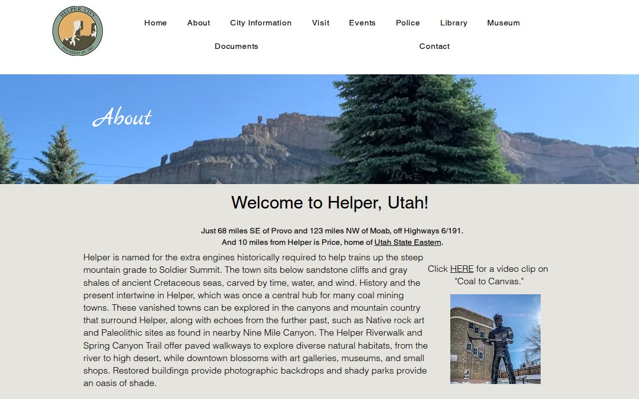 Helper city contact and municipal office information