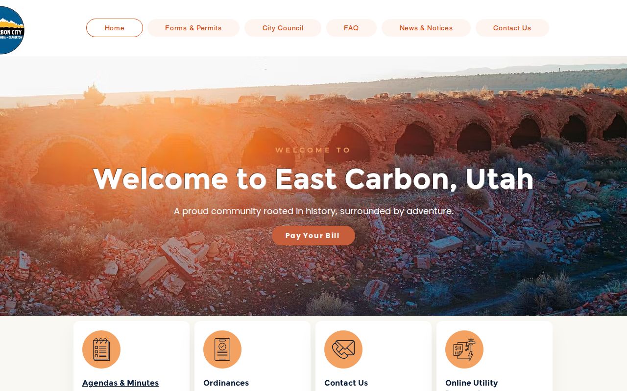East Carbon history and city information page